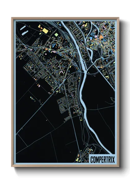 Une affiche de carte sur Compertrix