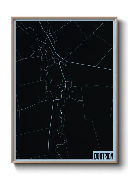 Une affiche de carte sur Dontrien