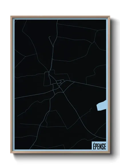 Une affiche de carte sur Épense