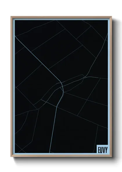 Une affiche de carte sur Euvy