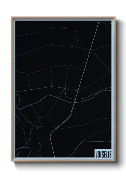 Une affiche de carte sur Joiselle