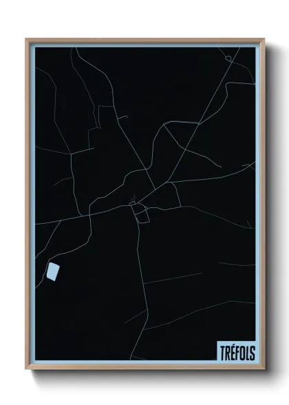 Une affiche de carte sur Tréfols
