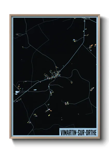 Une affiche de carte sur Vimartin-sur-Orthe