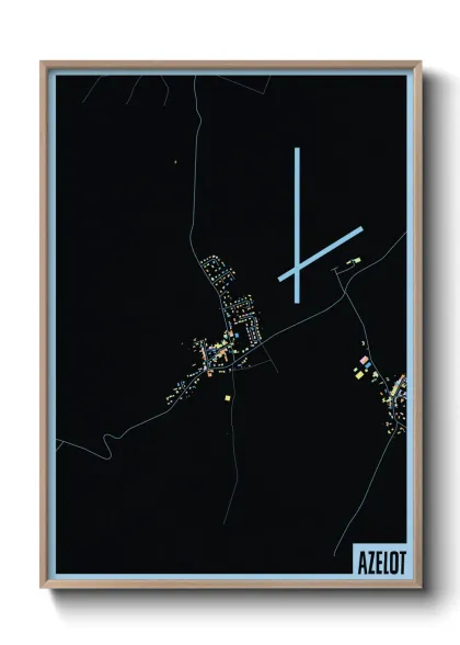 Une affiche de carte sur Azelot