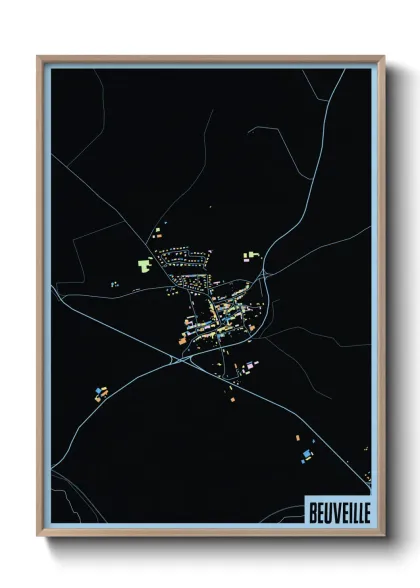 Une affiche de carte sur Beuveille