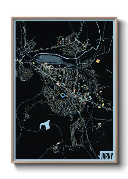 Une affiche de carte sur Jarny