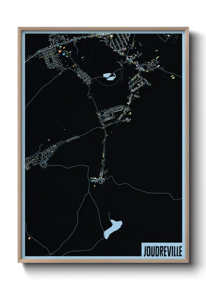 Une affiche de carte sur Joudreville