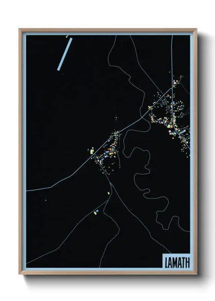 Une affiche de carte sur Lamath