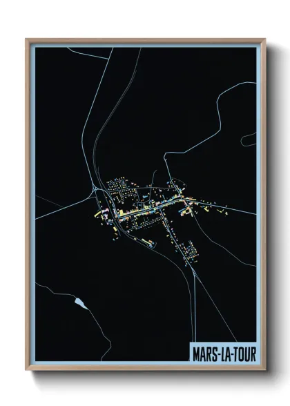Une affiche de carte sur Mars-la-Tour