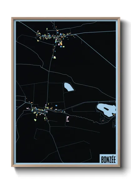 Une affiche de carte sur Bonzée