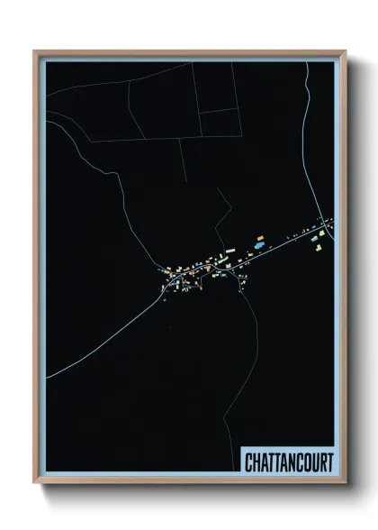 Une affiche de carte sur Chattancourt