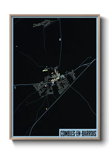 Une affiche de carte sur Combles-en-Barrois