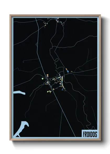 Une affiche de carte sur Froidos