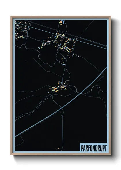 Une affiche de carte sur Parfondrupt