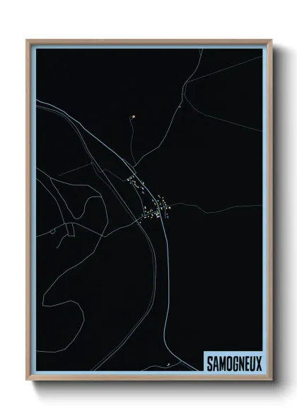 Une affiche de carte sur Samogneux