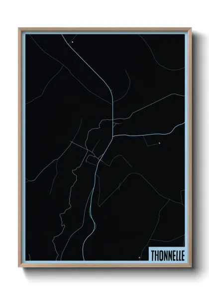 Une affiche de carte sur Thonnelle