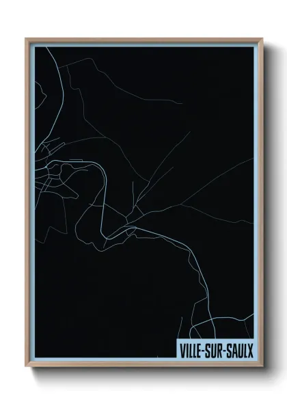 Une affiche de carte sur Ville-sur-Saulx