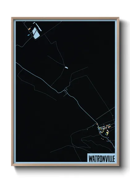 Une affiche de carte sur Watronville