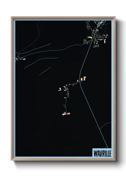 Une affiche de carte sur Wavrille