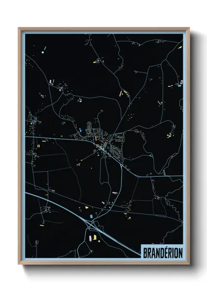 Une affiche de carte sur Brandérion