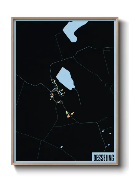 Une affiche de carte sur Desseling
