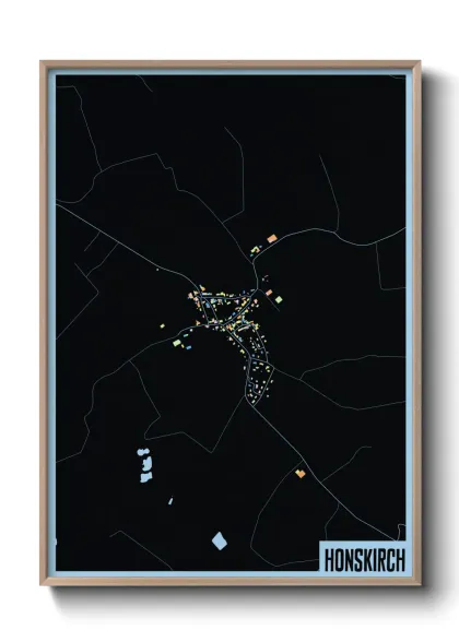 Une affiche de carte sur Honskirch