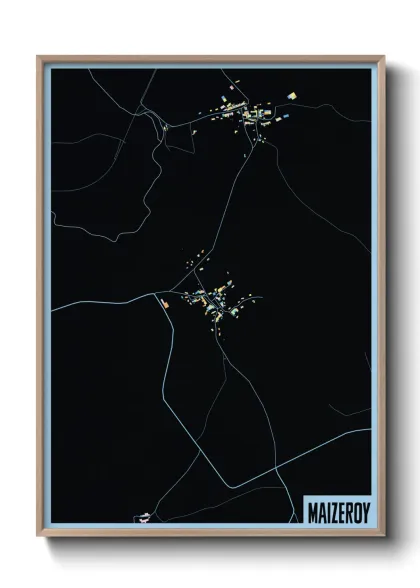 Une affiche de carte sur Maizeroy