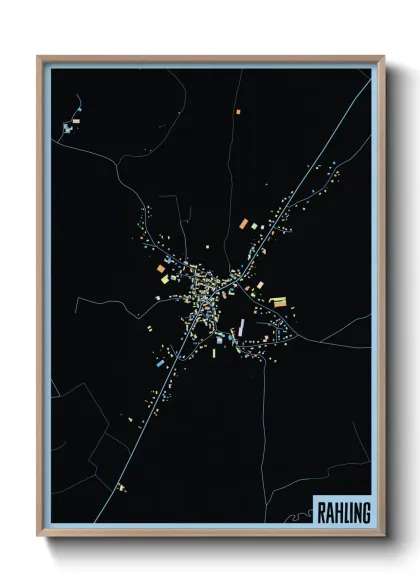 Une affiche de carte sur Rahling