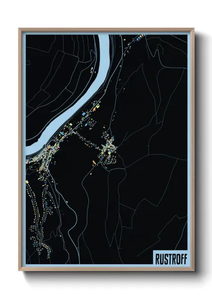 Une affiche de carte sur Rustroff