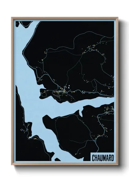 Une affiche de carte sur Chaumard