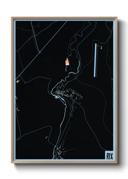 Une affiche de carte sur Rix