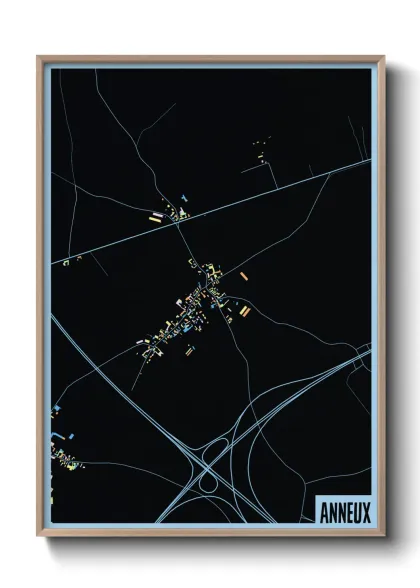Une affiche de carte sur Anneux