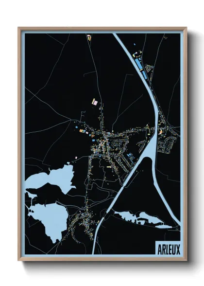 Une affiche de carte sur Arleux