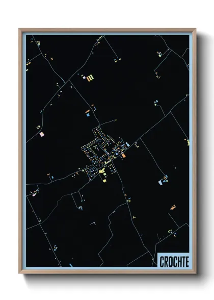 Une affiche de carte sur Crochte