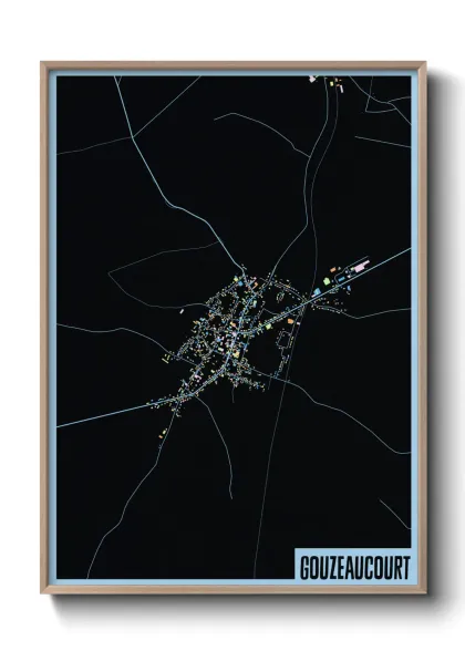 Une affiche de carte sur Gouzeaucourt