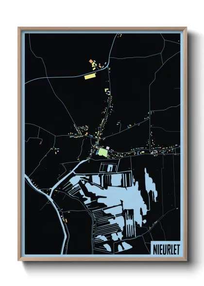 Une affiche de carte sur Nieurlet