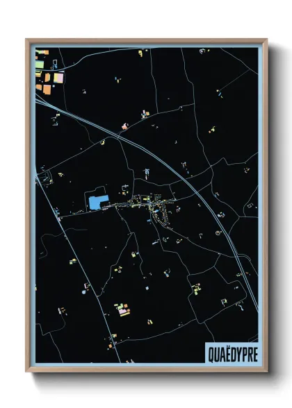 Une affiche de carte sur Quaëdypre