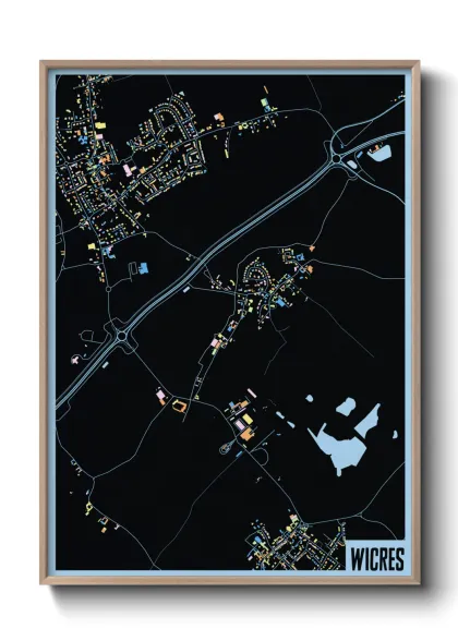 Une affiche de carte sur Wicres