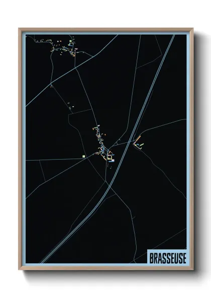 Une affiche de carte sur Brasseuse