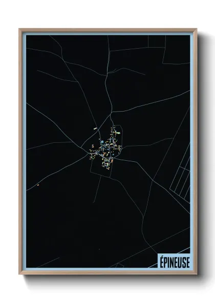 Une affiche de carte sur Épineuse