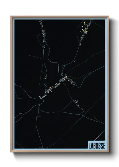 Une affiche de carte sur Labosse