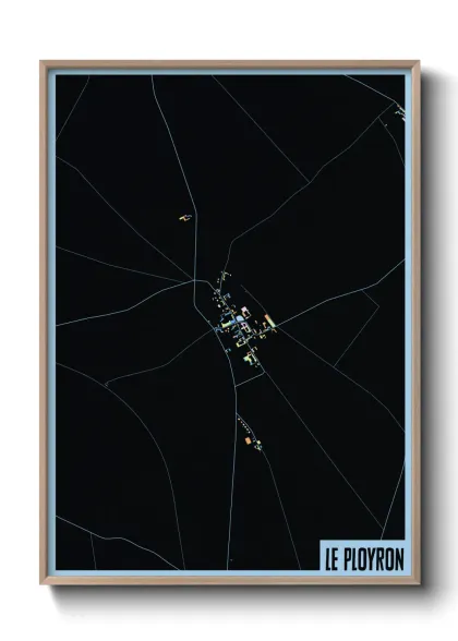 Une affiche de carte sur Le Ployron