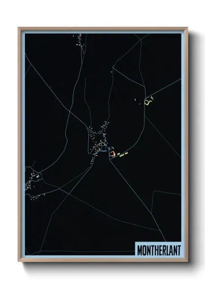 Une affiche de carte sur Montherlant