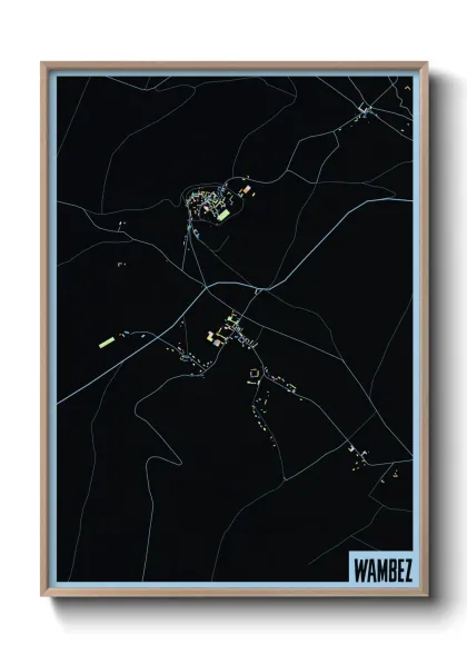Une affiche de carte sur Wambez
