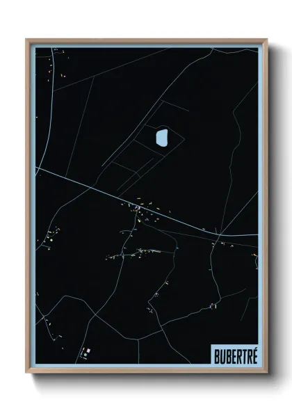 Une affiche de carte sur Bubertré