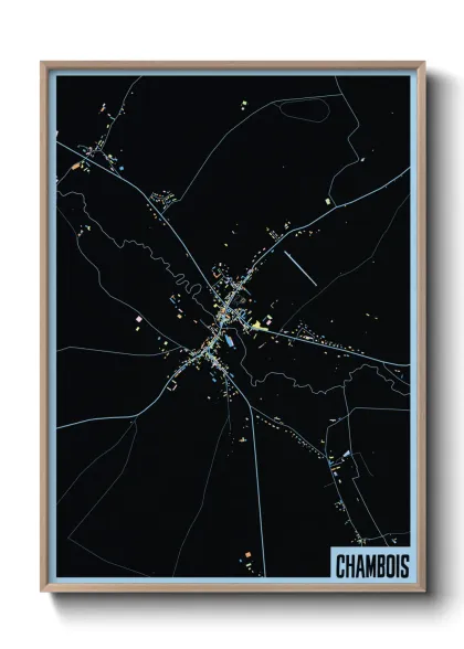 Une affiche de carte sur Chambois