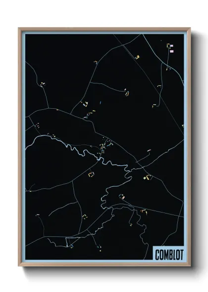Une affiche de carte sur Comblot