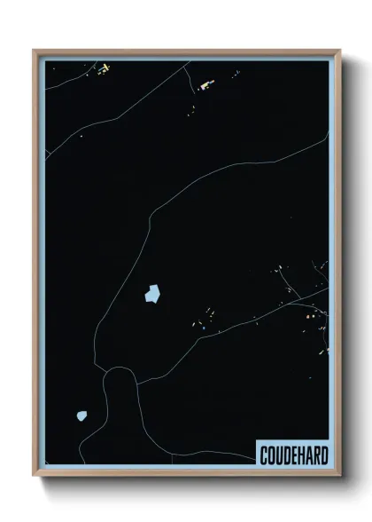 Une affiche de carte sur Coudehard