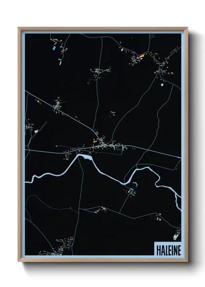 Une affiche de carte sur Haleine