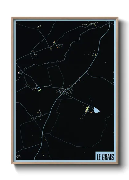 Une affiche de carte sur Le Grais